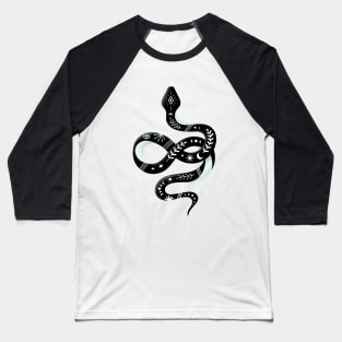 Snake - Aqua Baseball T-Shirt